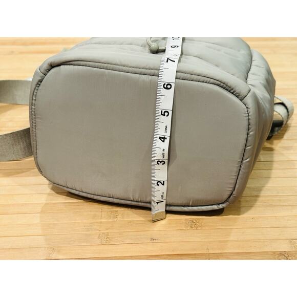 Jason Wu Puffer Nylon Drawstring Bucket Bag Beige Removable Adjustable Strap - Picture 16 of 16